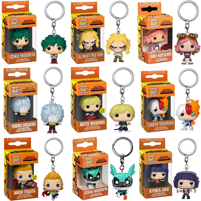 Брелок Funko POP Deku Bakugo Shoto Todoroki Dabi Kyoka Jiro Eraserhead Twice Neito Monoma виниловые куклы фигурка