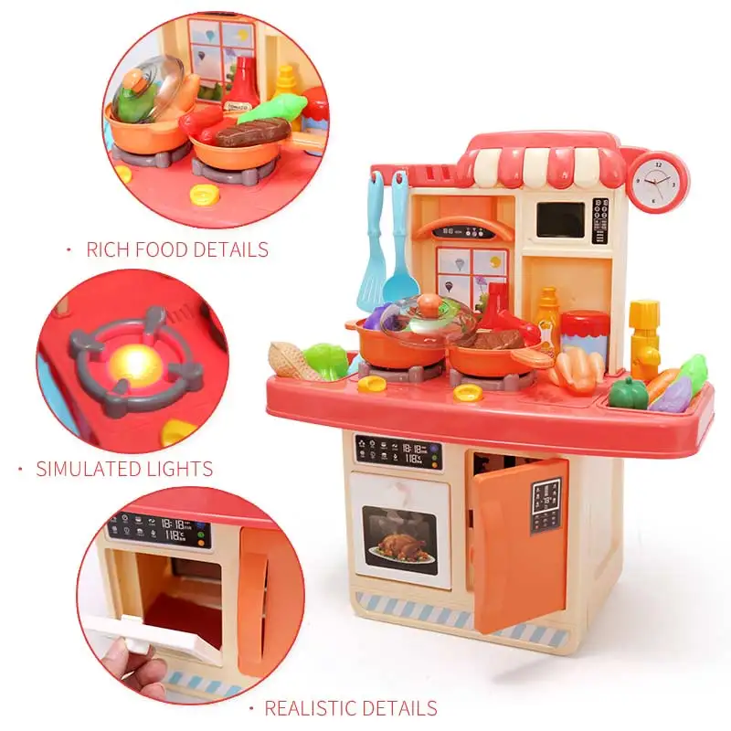 Детские кухонные игрушки имитация посуды Обучающие мини-кухня ролевые игры для