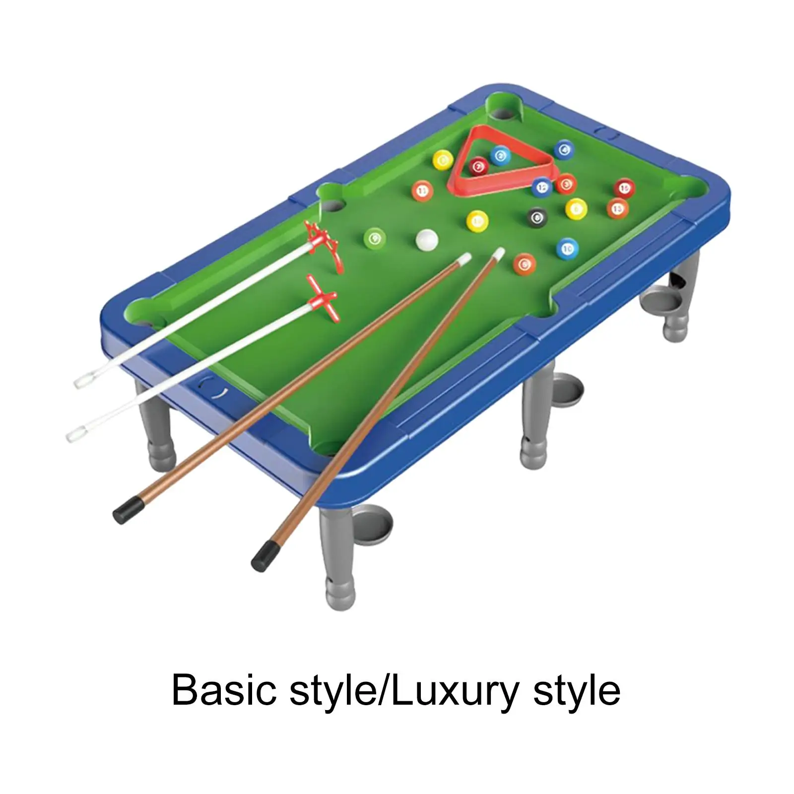 

Durable Mini Tabletop Billiards Home Office Game Toy Leisure Billiard Cues Tabletop Billiards Game for Boys Girls Children Kids