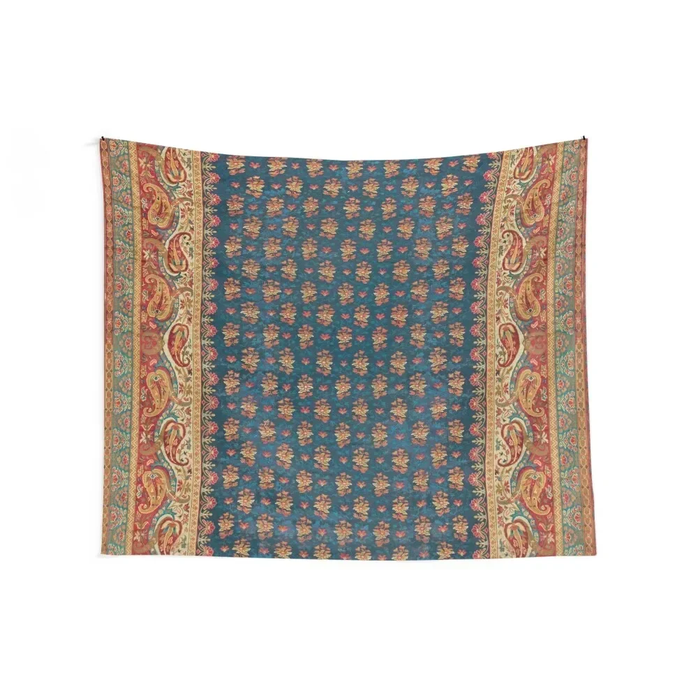 Антикварный английский гобелен Axminster с принтом