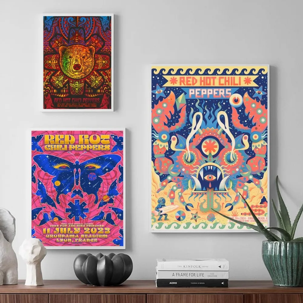 Красный Горячий Чили Классический Винтажный Постер Популярная Рок-группа