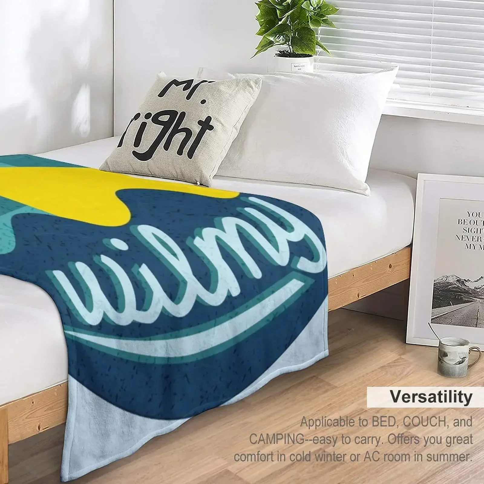 Одеяло UNCW Wilmington Beach Ocean Sunset детское модное одеяло для диванов лохматое на Хэллоуин