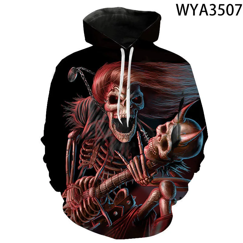 

2022 New Horror Printed Hoodies Sweatshirts Men Women Children Casual Jacket Cool Coat Boy Girl Kids Fashion 3D Pullover Tops