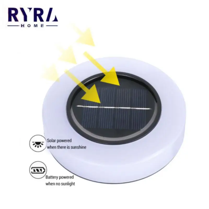 

LED Outdoor Solar Garden Light Improve Lamp Side Design Expand Lighting Range Night Buried Light Solar Power Disk Lawn Lamp
