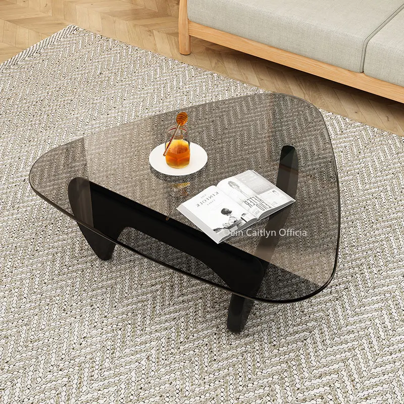 

Современный центральный столик для гостиной в скандинавском стиле CJ045 ореховый журнальный столик для небольших помещений автономный круглый журнальный столик CJ045