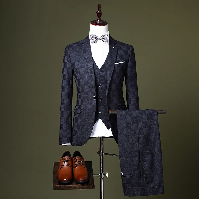 

Custom Made Groom Wedding Dress Blazer Suits Pants Business High-end Classic Dress Trousers ZHA08-26599