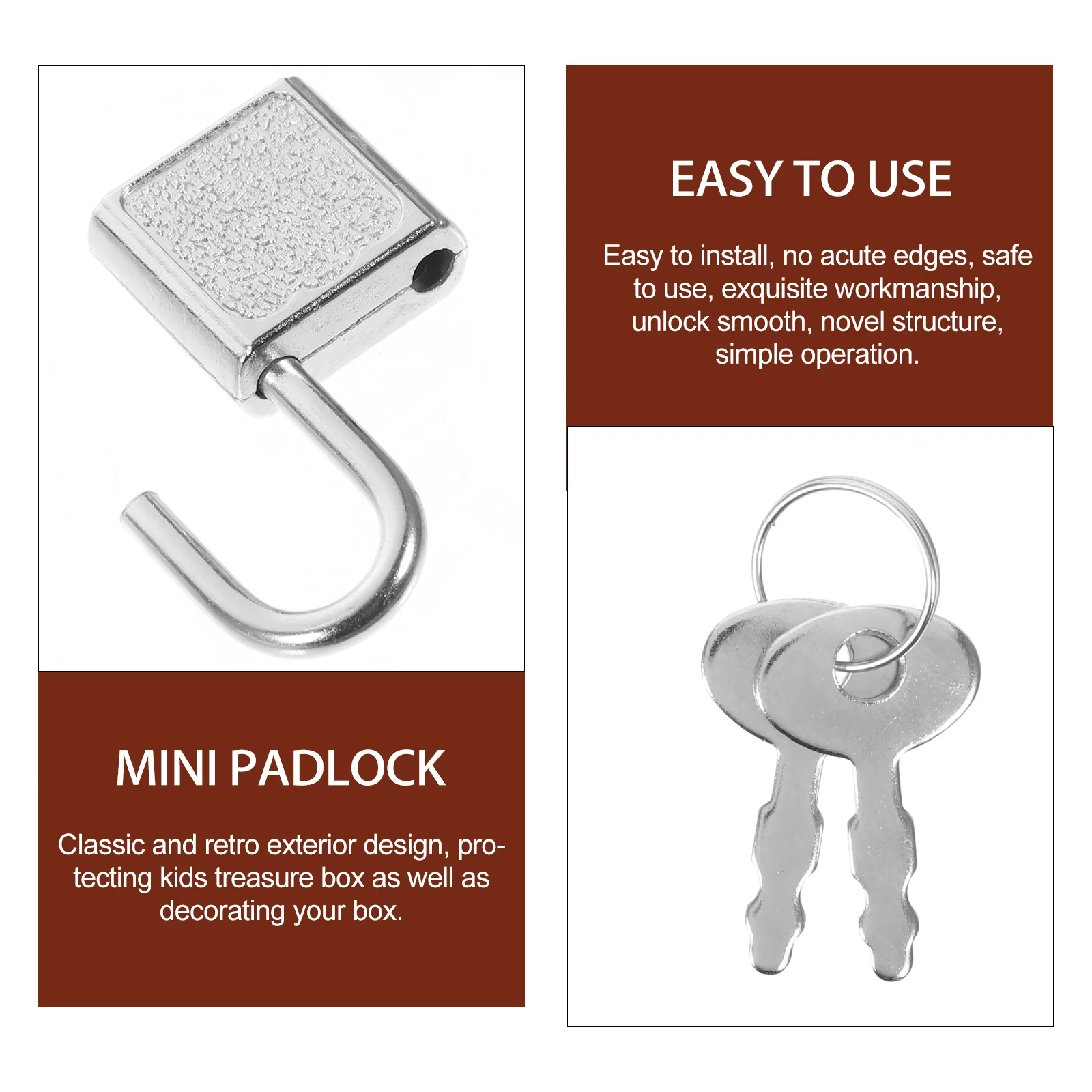 5 комплектов замок для груди с сокровищами детские замки многоразовая