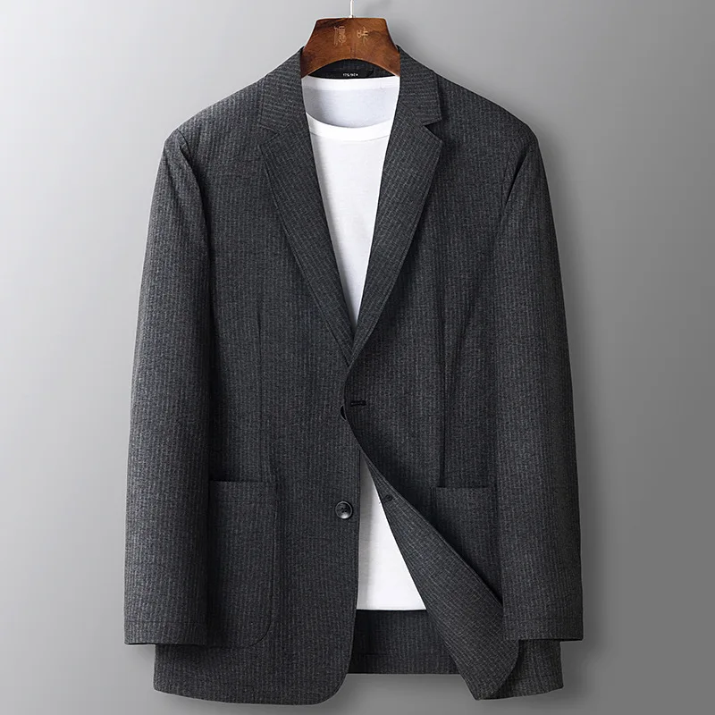 Блейзер Мужской Свободного Покроя деловой зеленый повседневный жакет роскошный