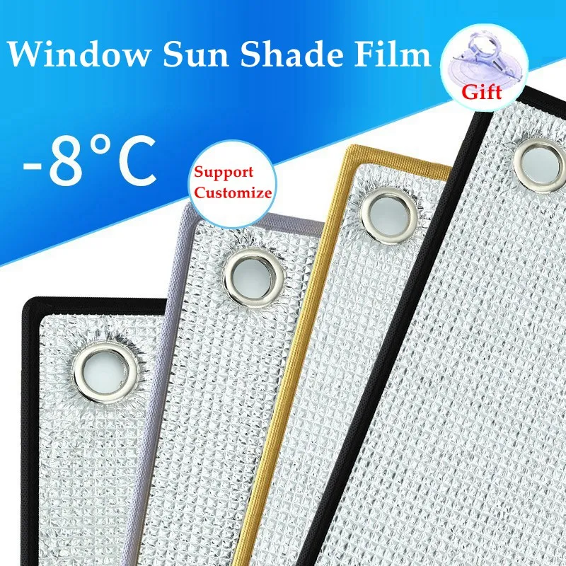 Window Sun Shade Film Home Sunshade Protector Pad Aluminum Foil Anti-UV Sunshine Room Balcony Insulation Film Shading Board