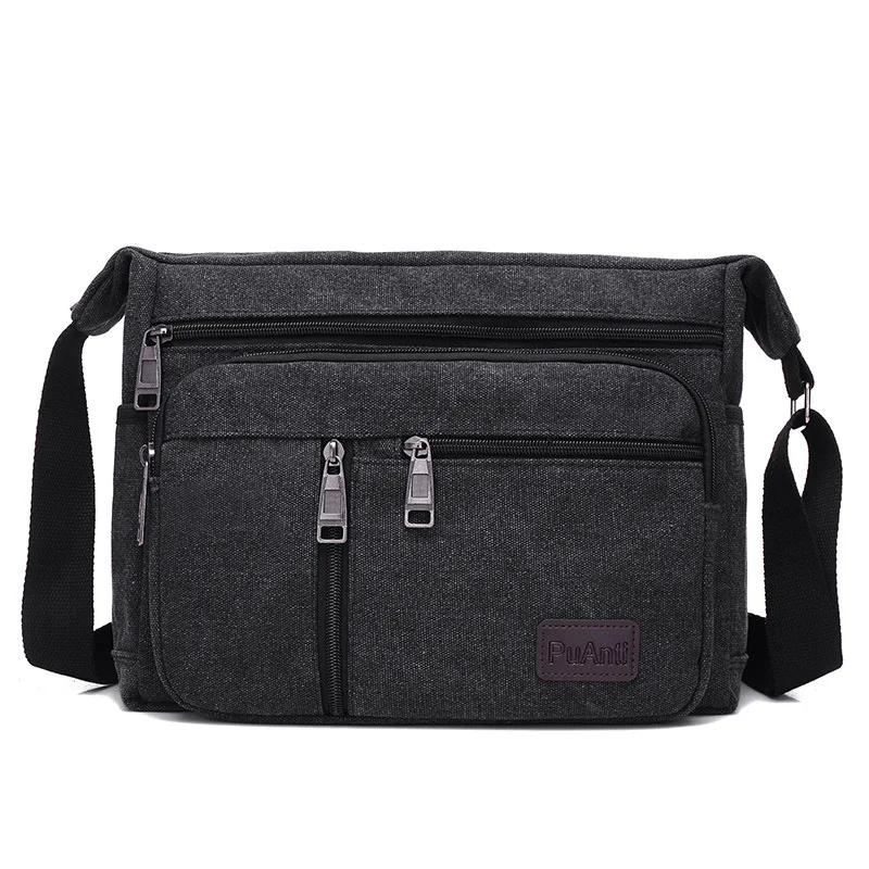 Xiaomi Men's Trendy Business Canvas Single Shoulder Bags Travel Sports Casual Messenger Bag Crossbody Sling Hanging Bags Pack