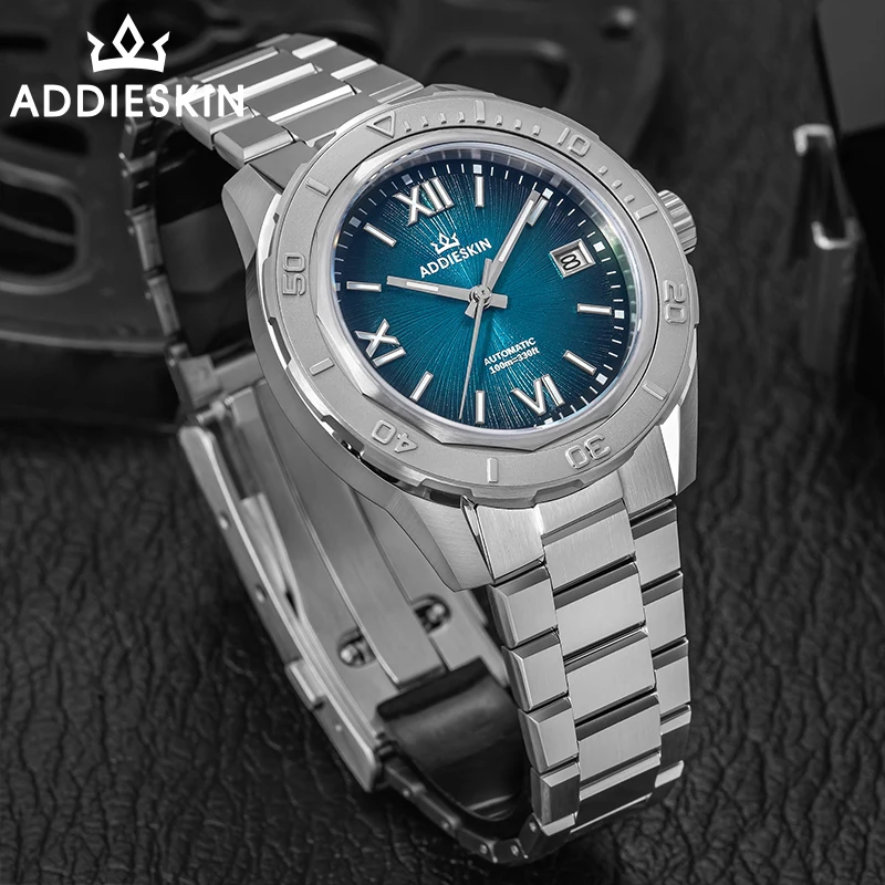 Фото AddiesKin reloj hombre K002 часы для мужчин 100 м дайверское сапфировое стекло BGW9 светящийся японский механизм 9015 механические автоматические часы №2