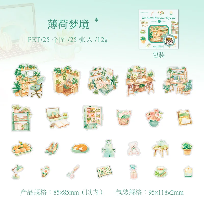 

Набор стикеров Alideco для скрапбукинга 25 шт