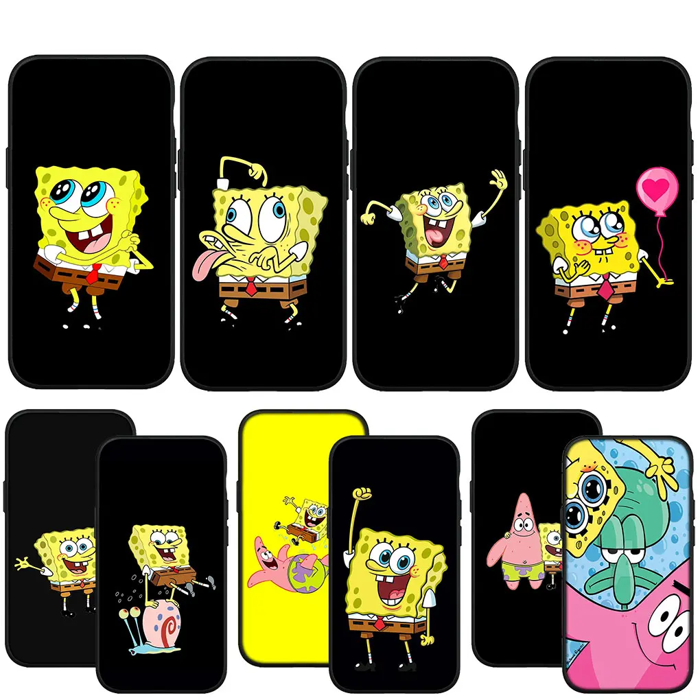 Черные S-образные штаны мягкий чехол с чехлом для телефона iPhone 14 13 12 Mini 11 Pro X XR XS Max 6