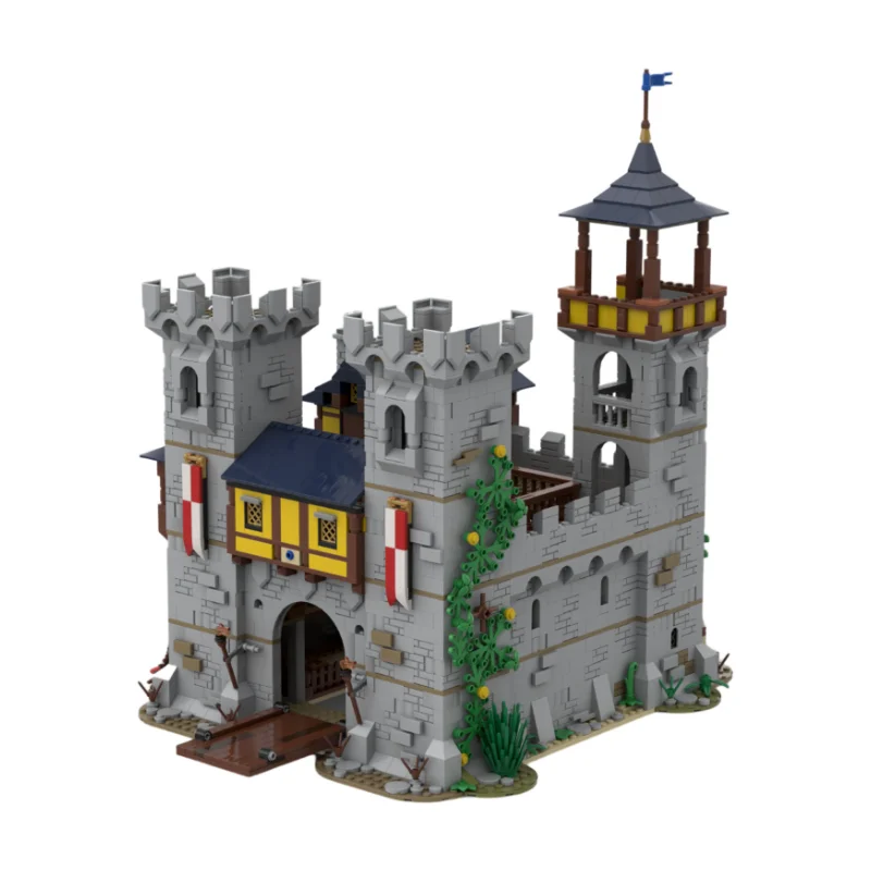 

2474pcs MOC European Medieval Street View Black Falcon CastleDIY creative ideas Retro Toy BirthdayGift building blocks MOC-31120