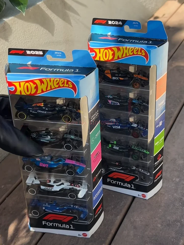 В наличии: Новинка 2025 года — коллекционные машинки Hot Wheels FORMULA 1, масштаб 164, 5 штук в упаковке: MONEYGRAM, HAAS F1 TEAM, ATLASSIAN, WILLIAMS. Литые модели. (art.: 3920d4f7e2cfc) - 3920d4f7e2cfc