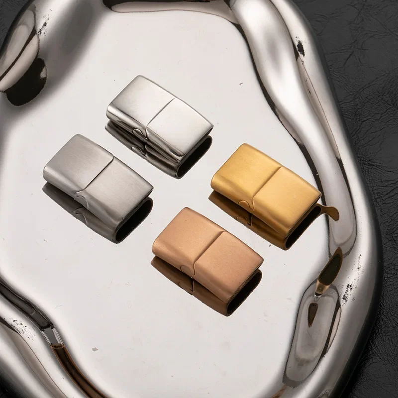 Индивидуальная Магнитная квадратная пряжка из нержавеющей стали сделай сам