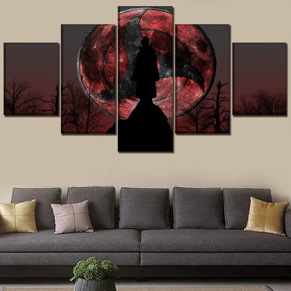 

5 Panel Canvas Arts Painting High Quality Anime Ninja Poster Prints Modern Living Room Bedroom Wall Picture Mural HD Print Art