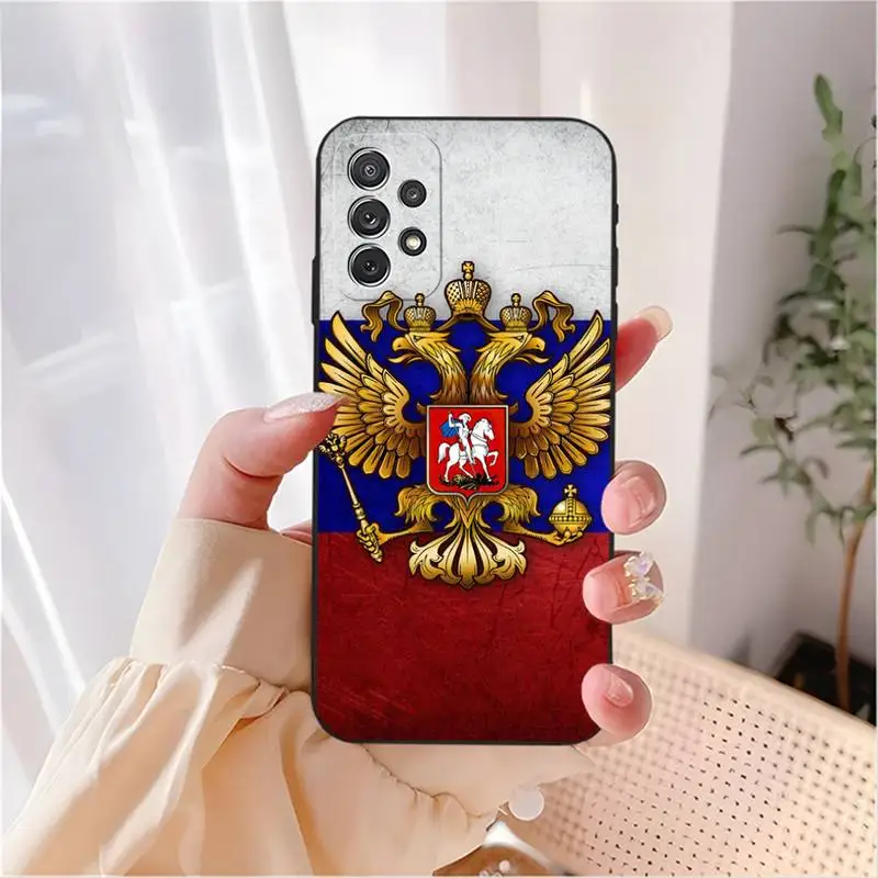 Чехол для телефона с флагом российского национального герба Samsung M31S M30 M51 M10 M11 M20 M21