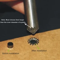 4mm 12mm cracking of eyelet punch tool eyelets installation tool button mold clothing accessories 1pc eyelet tool