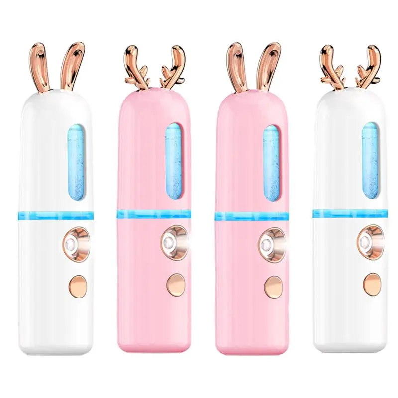 

Rabbit Mist Sprayer Face Steamer Mini Portable Spray Facial Body Moisturizing Skin Care Humidifier Instruments Drop Shipping