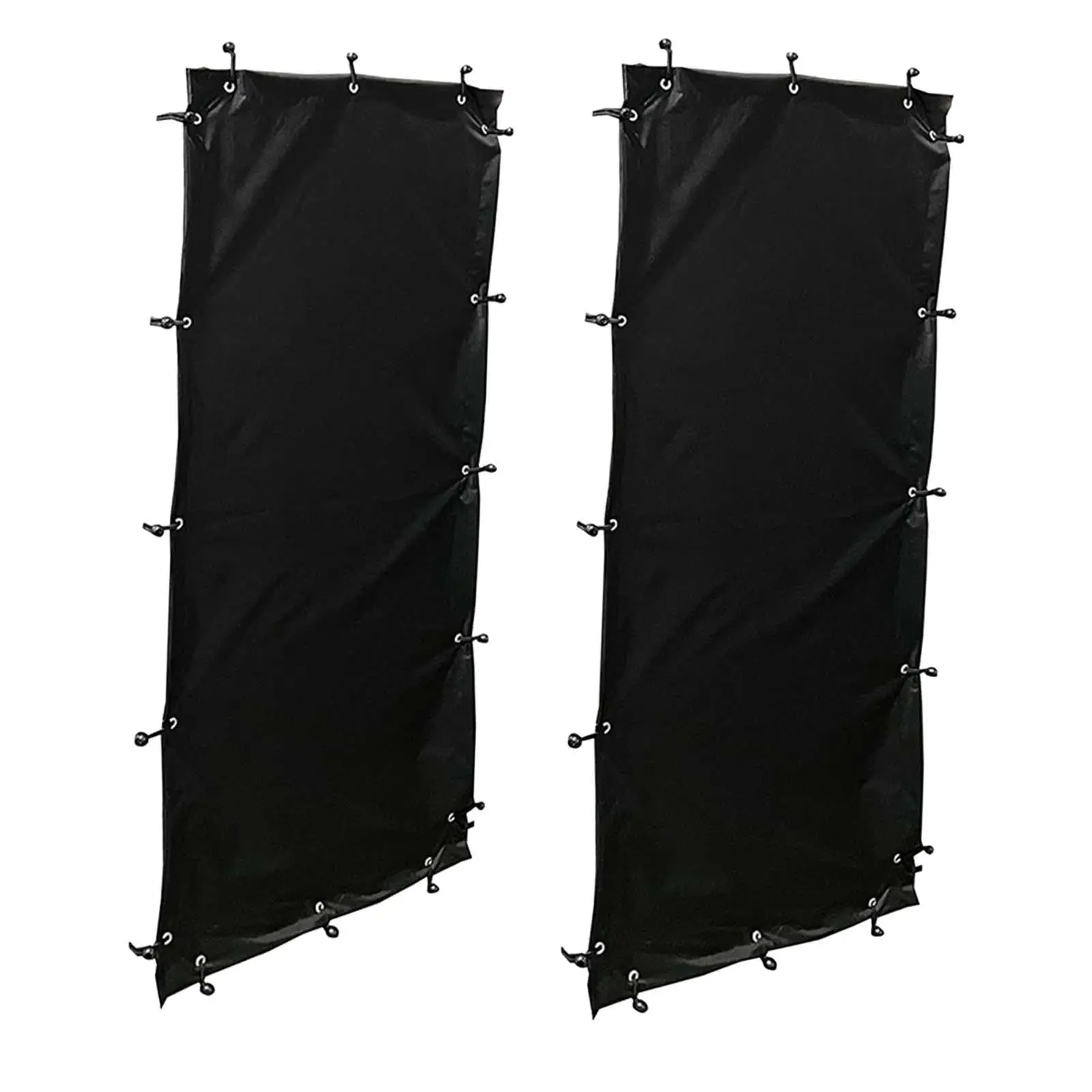 

2 Pieces Weatherproof Curtain for Firewood Rack Firewood Shelves Protective Covers Rainproof Wood Log Protection for Outdoor BBQ
