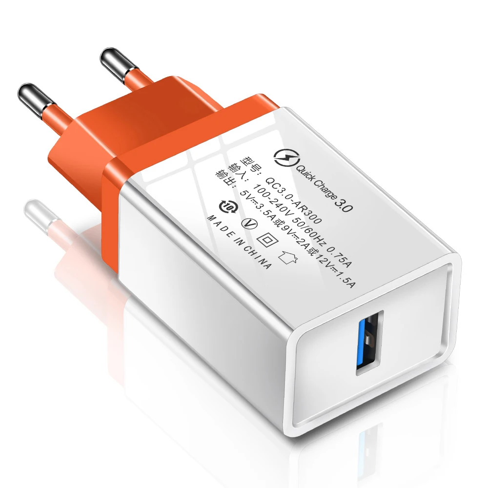 

Quick Charge 3.0 2.0 EU/US Plug USB Charger Travel Wall Fast Charging Adapter For Samsung S9 Xiaomi Tablets Mobile Phone Charger