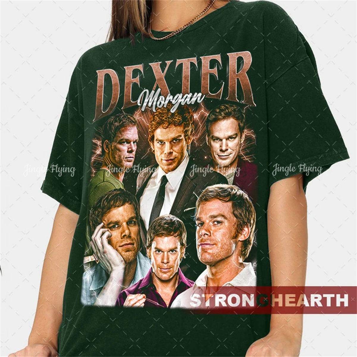 Винтажная футболка Dexter Morgan подарок из сериала для женщин и мужчин с рисунком