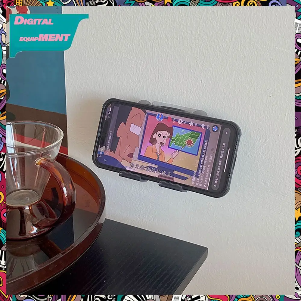 

Bear Shape Self-adhesive Cell Phone Holder Wall-mounted Phone Brackets Plastic Phone Holder Phone Stand