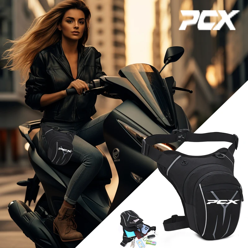 

For HONDA PCX125 PCX150 PCX 125 150 pcx 125 150 Motorcycle Waterproof Drop Waist Leg Bag Thigh Belt Hip Bum Military Tactical