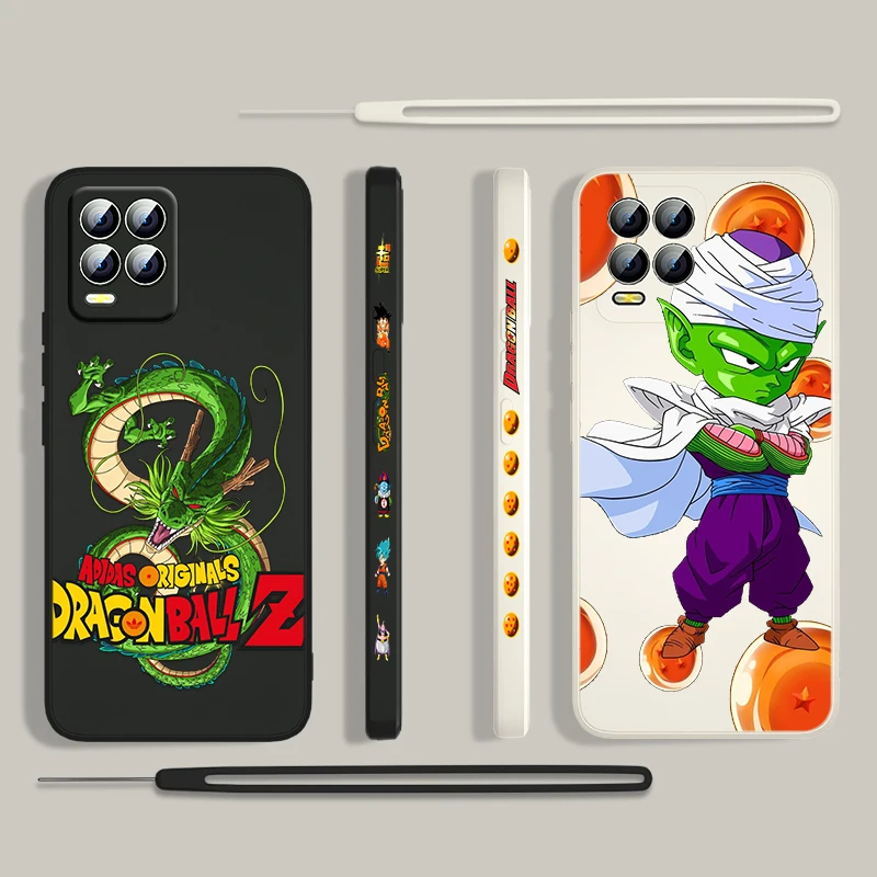 

Dragon Ball DBZ Goku Cartoon For OPPO Realme 50i 50A 9i 8 Pro Find X3 Lite GT Master A9 2020 Liquid Left Rope Phone Case Capa