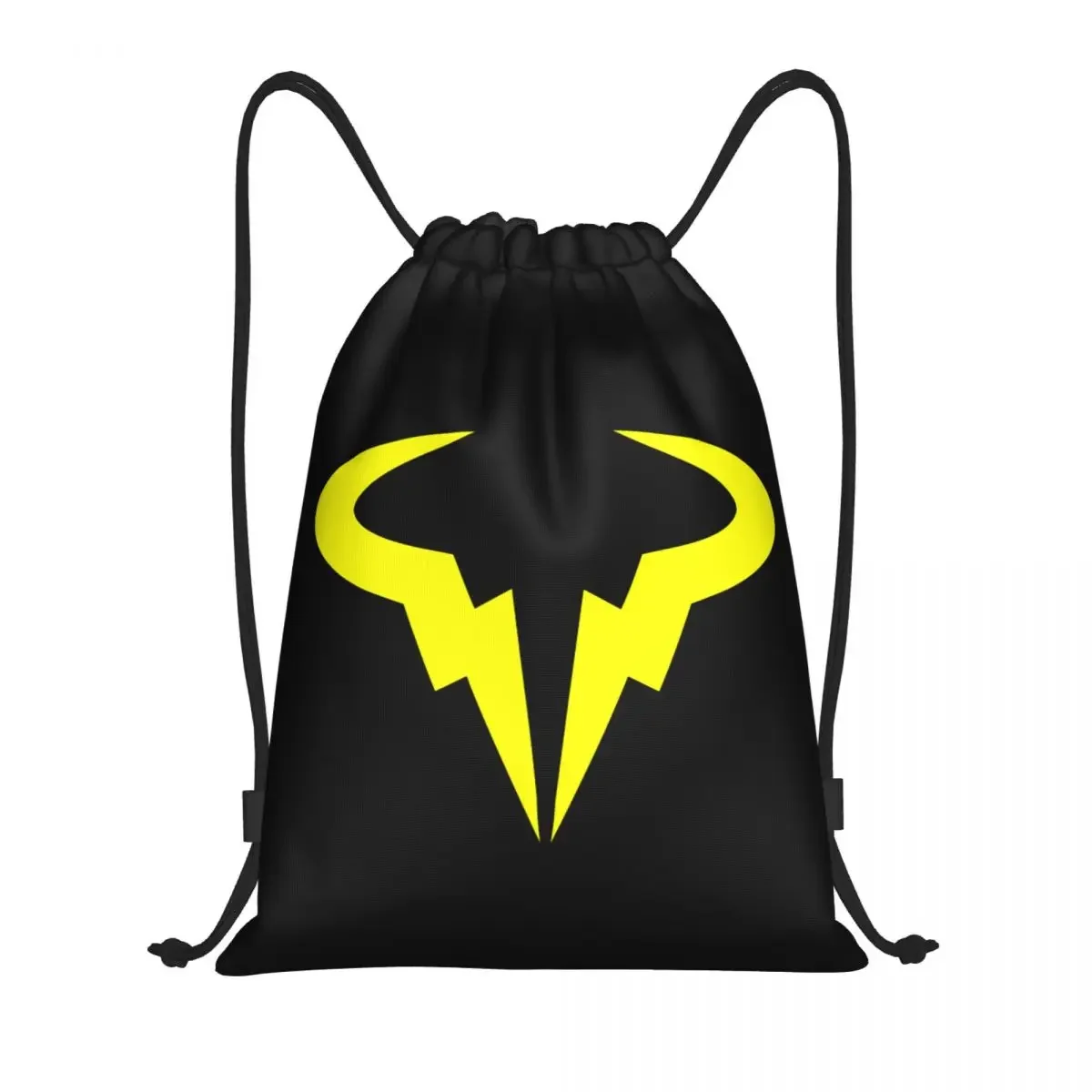 Żółty Nadal Tennis Stars Plecak ze sznurkiem Kobiety Mężczyźni Siłownia Sportowy worek Przenośny treningowy