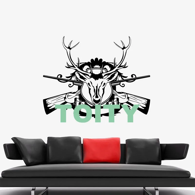 Охотничья Настенная Наклейка охотничье ружье утка виниловая фотография