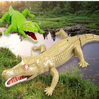 simulation animal infrared remote control crocodile tricky scary eyes glowing reptile animals children christmas gifts