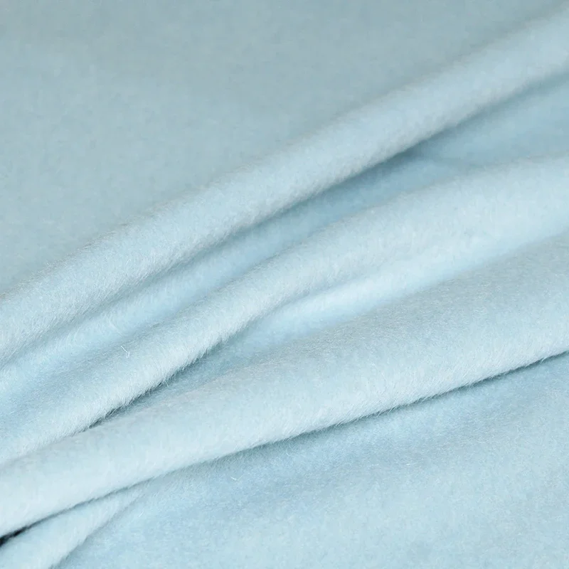 Длинная шерстяная ткань Redraspberry небесно-голубого цвета альпака женская зимняя