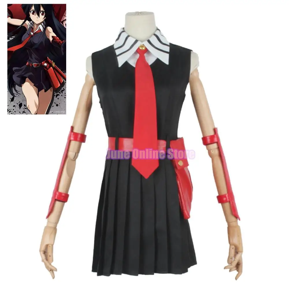 

Аниме Akame Ga KILL! Женский изысканный костюм героиня косплей, женское платье, украшение на руку, костюм для Хэллоуина