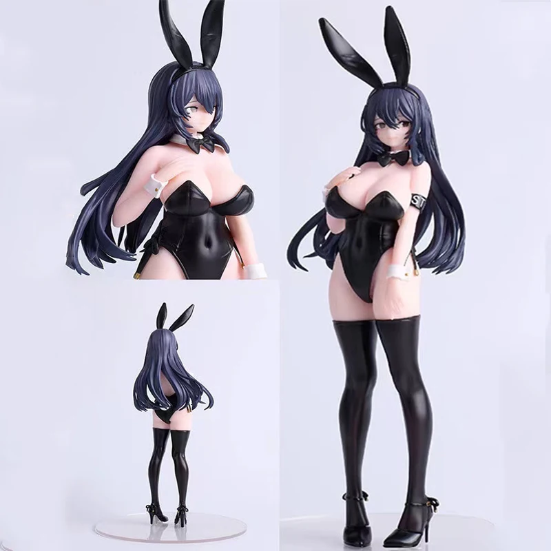 

25cm NSFW Kuro Bunny Kouhaichan Mask Ver Action Figure Hentai Sexy Girl Anime Figure PVC Collectible Model Doll Gifts