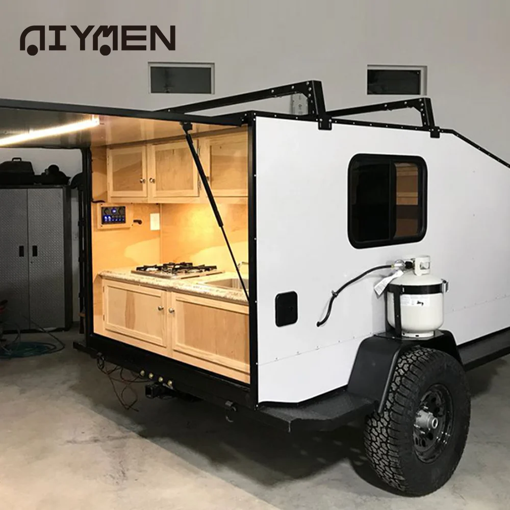 Campervan Hauler Pop Up Роскошный караван на солнечной энергии для отдыха Camper Vehicle Rv Travel Trailer