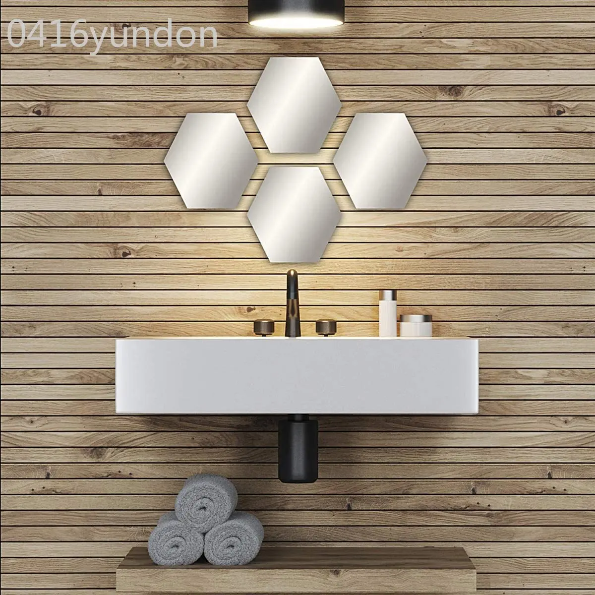 TENDANCE набор из 4 зеркал квадратные круглые звезды шестиугольные наклейки в форме