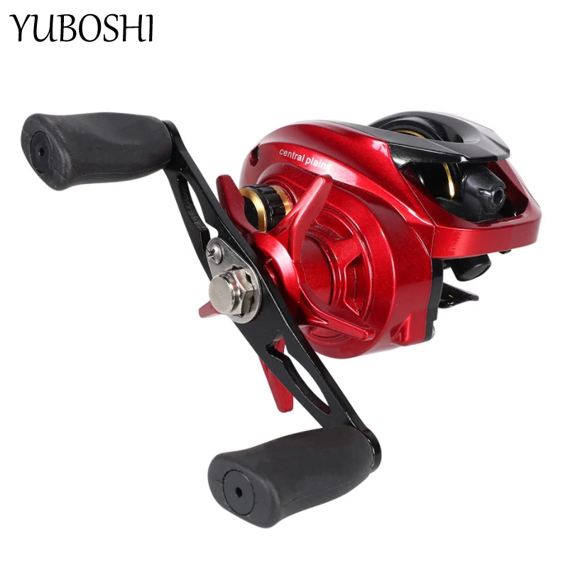 2023 Brand New Aluminum Spool Black Red Baitcasting Wheel 8kg Max Drag Ultralight Freshwater Fishing Reel Pesca
