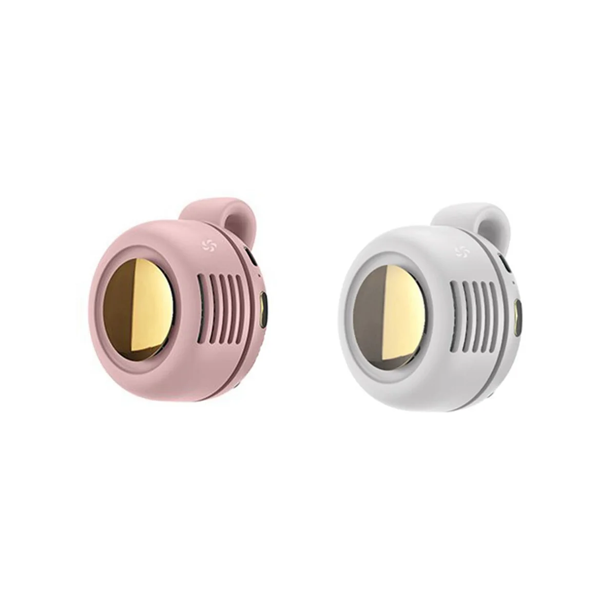 

2Pcs New USB Hanging Neck Fan Girl Portable Mute Mini Clip Leafless Hanging Waist Electric Fan