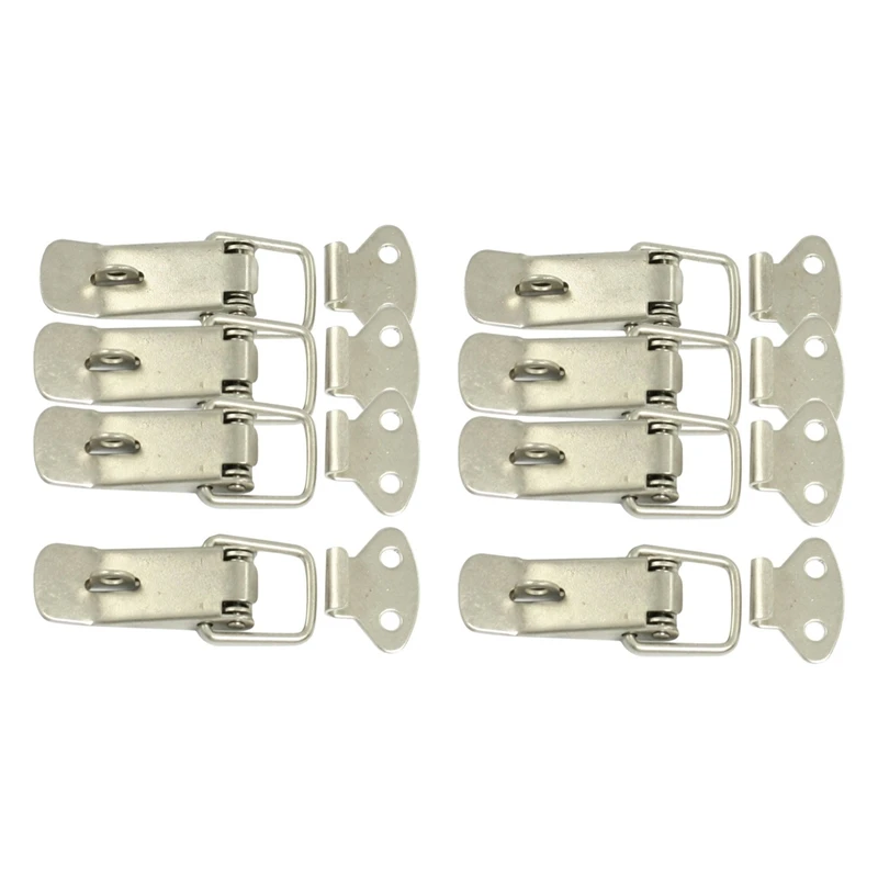 

8 Pcs Hardware Cabinet Boxes Spring Loaded Latch Catch Toggle Hasp