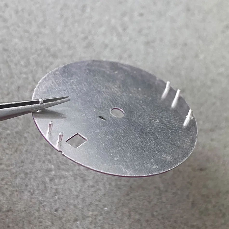 S New Arrival Pattern Modified Dial 28.5mm Watch Dial Green Glow Suitable for NH35364R/7S Movement