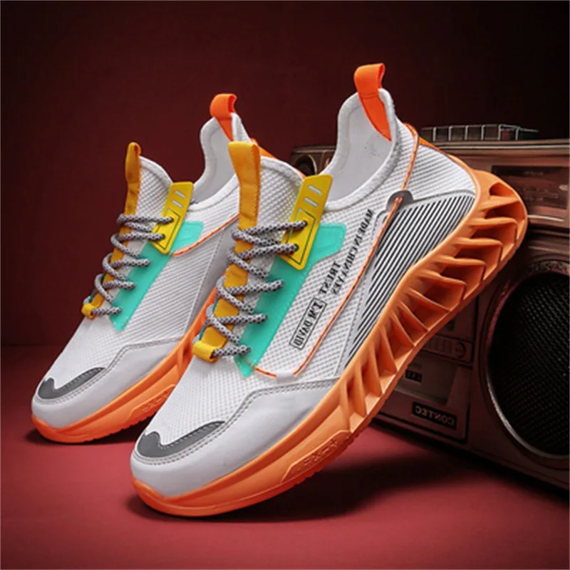 

Fashion Men's Thick Sole Sneakers Men's Sports Casual Shoes Outdoor Walking Male Student Sneakers Tennis Men basket homme
