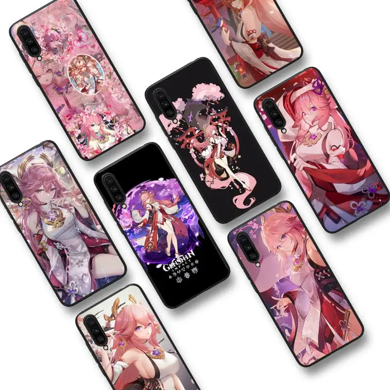 

Genshin Impact Yae Miko Phone Case for Samsung S20 lite S21 S10 S9 plus for Redmi Note8 9pro for Huawei Y6 cover