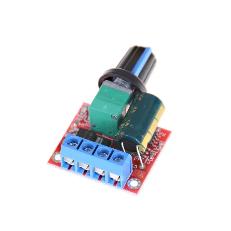 Мини двигатель постоянного тока Φ 5A 4 5 V-35V переключатель управления скоростью