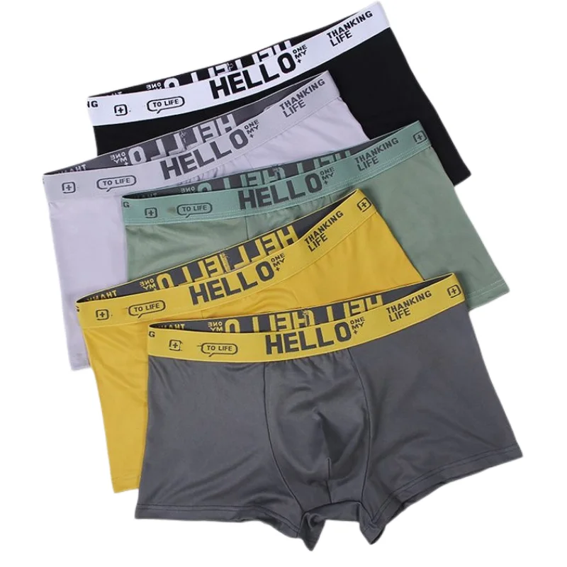 Men's Panties Underwear Comfortable Man Boxers Underpants Cuecas Calzoncillos Breathable Solid Boxershorts Lot Plus Size L-4XL