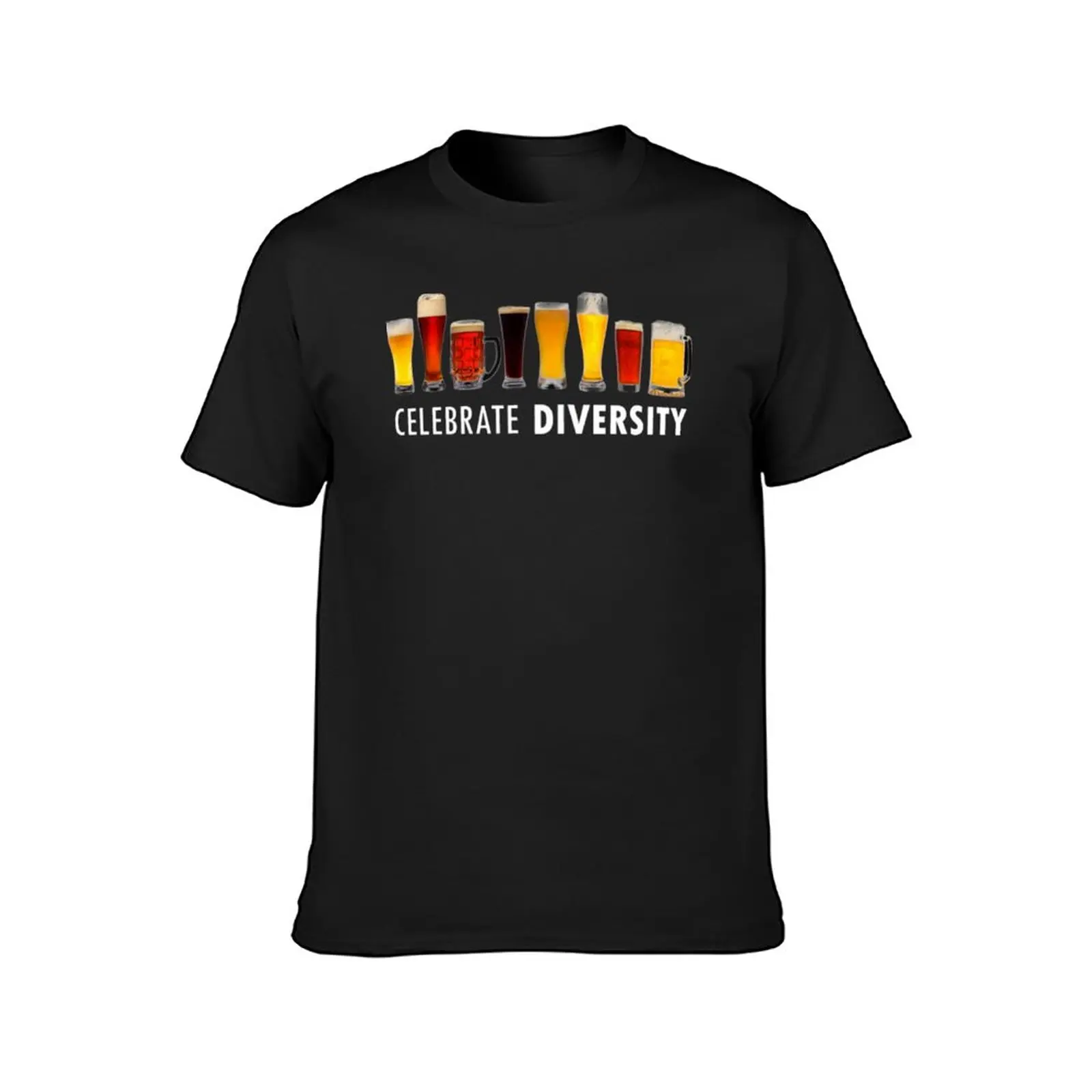

CELEBRATE DIVERSITY T Shirt Beer Celebrate Diversity Coffee Pure 100% Cotton T-Shirt Crew Neck Classic Tshirt Mens Clothes