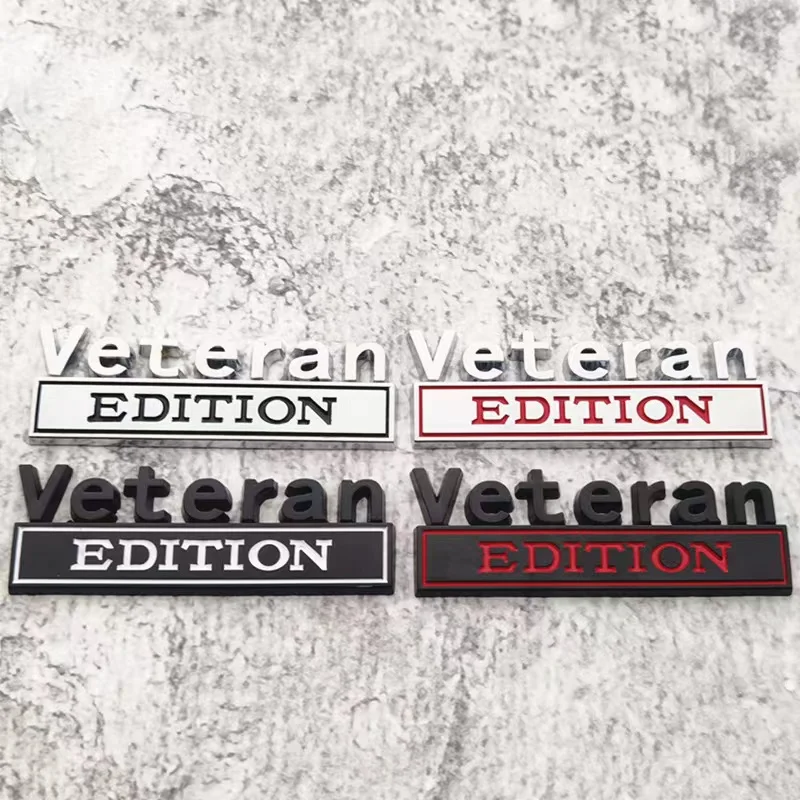 

Cross-border hot sale car modification standard veteran fender standard metal EDITION body sticker car tail label