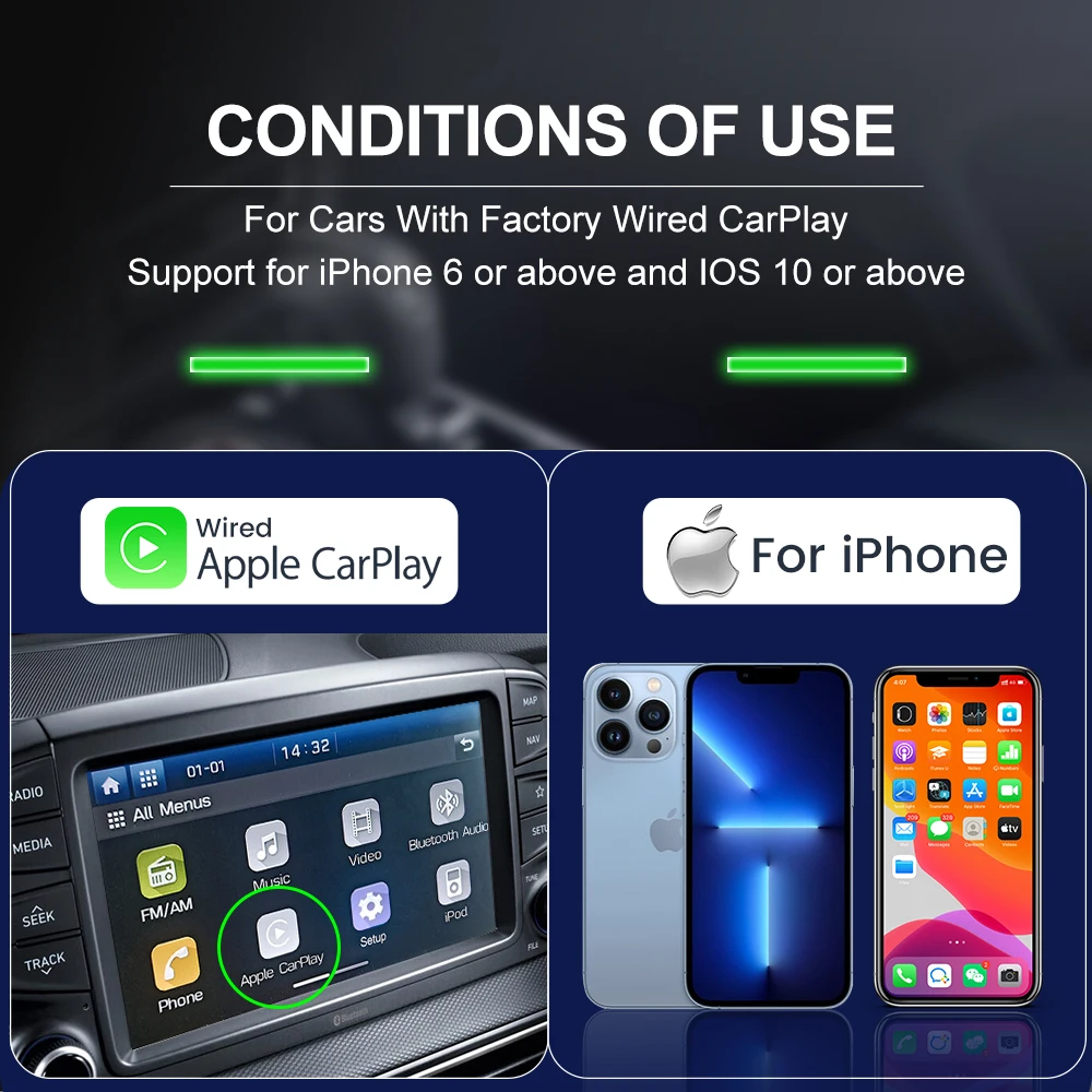 $82.60 Carlinkit 3.0 Wireless Carplay Dongle USB Adapter for Audi Benz Mazda Porsche Volkswagen Volvo Ford Citroen Honda Nissan Haval