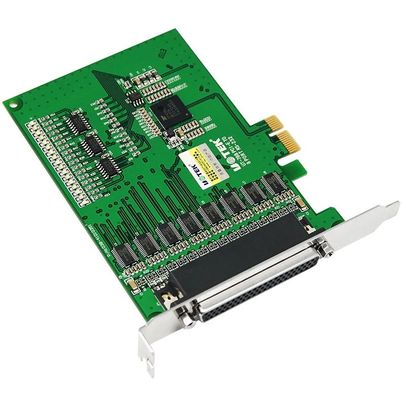 Фото Промышленная последовательная карта UOTEK PCI-E к RS-232 PCIE к RS232 8-портовый высокоскоростной преобразователь DR62 Com Разъем DB9 4U UT-788 №3